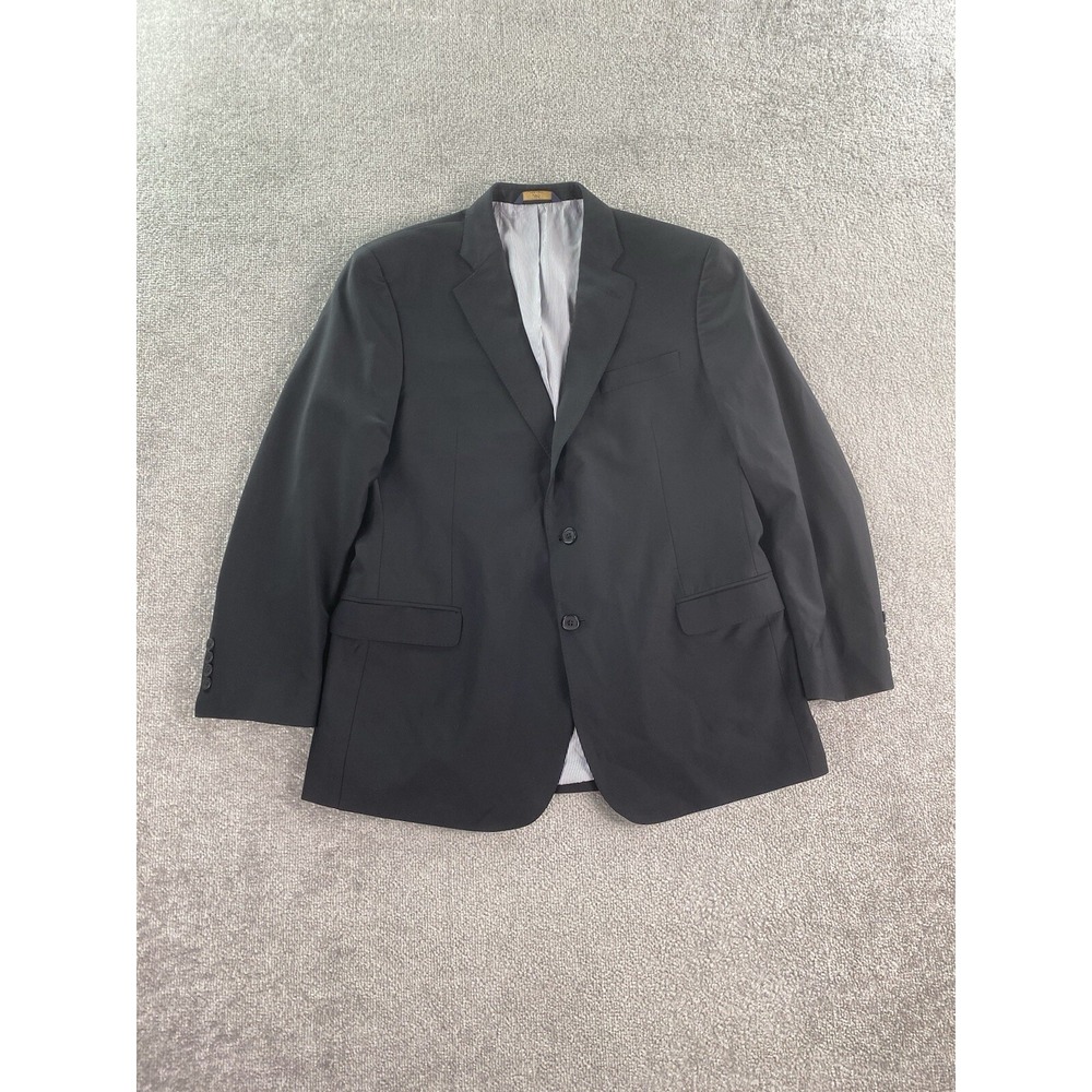 Brooks Brothers Jacket 44R Black Wool Explorer Fitzgerald Luxury Designer USA